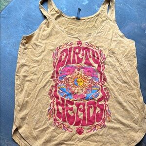 Dirty heads Graphic Tank Top - Mustard